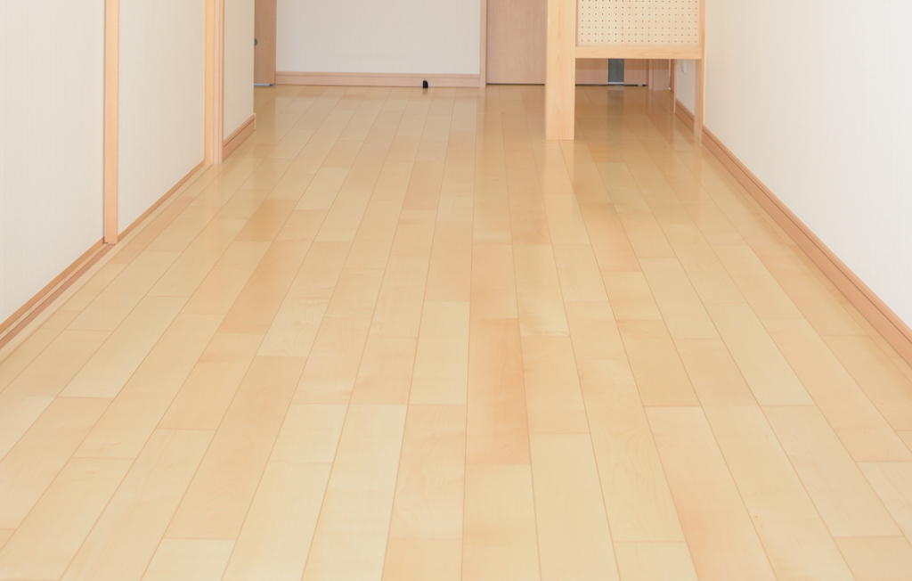 メープルの合板フロアー