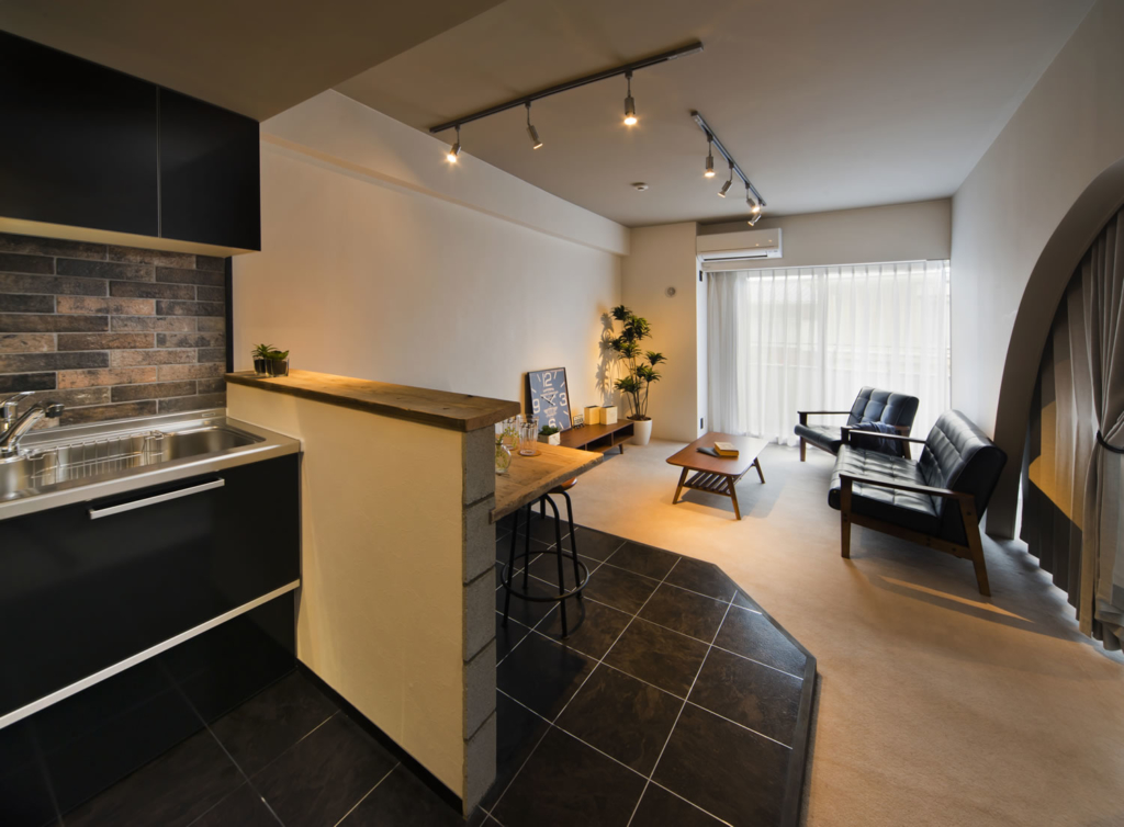 LDK(入り口側からの眺め)