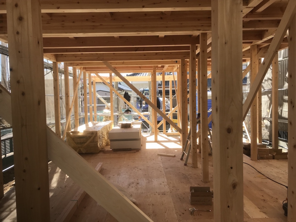 在来木造住宅の上棟