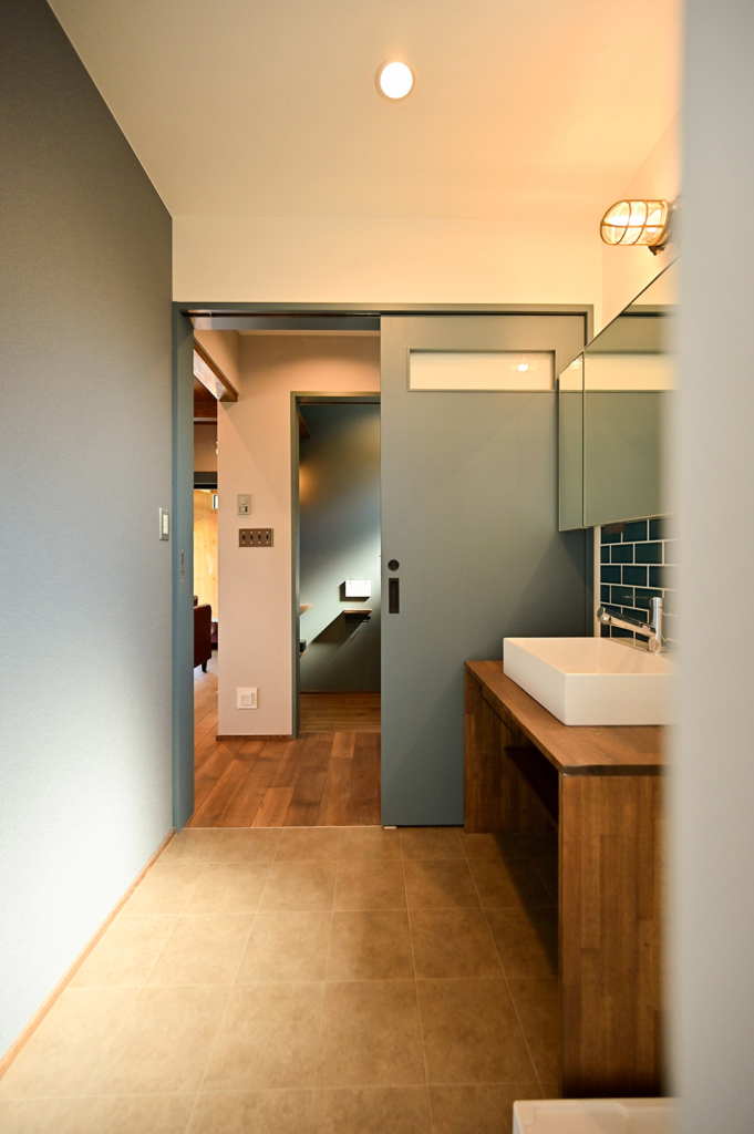 洗面台 サブウェイタイル ブルックリン