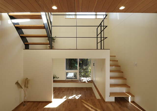 スキップフロアとダウンフロアのあるお家【愛知県岡崎市】