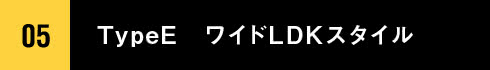 05 TypeE　ワイドLDKスタイル